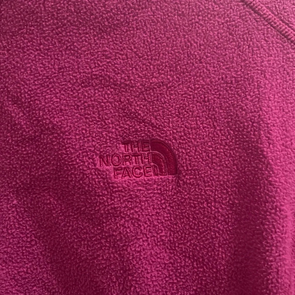The North Face Women's TKA 100 Microvelour Fleece Quarter Zip Top Size XL Purple - Picture 2 of 7
